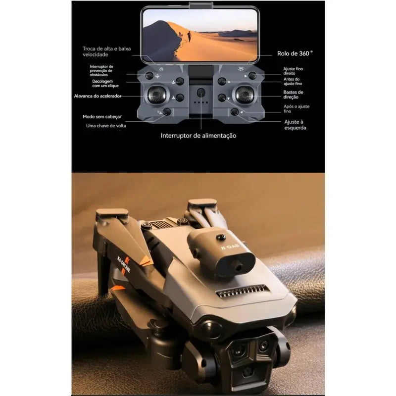 [Black Friday] Dli Drone Y3/Y3MAX/M3/M3MAX 8K Profissional  3 Cameras 2.4G Controle Remoto Quadcopter com WIFI