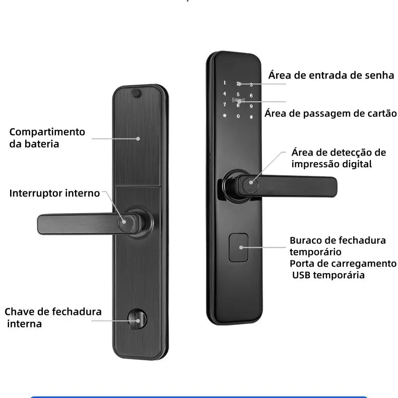 [Black Friday] Fechadura Digital Biométrica Eletronica Touch Biometria
