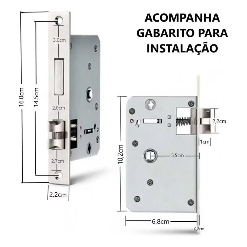 [Black Friday] Fechadura Digital Biométrica Eletronica Touch Biometria