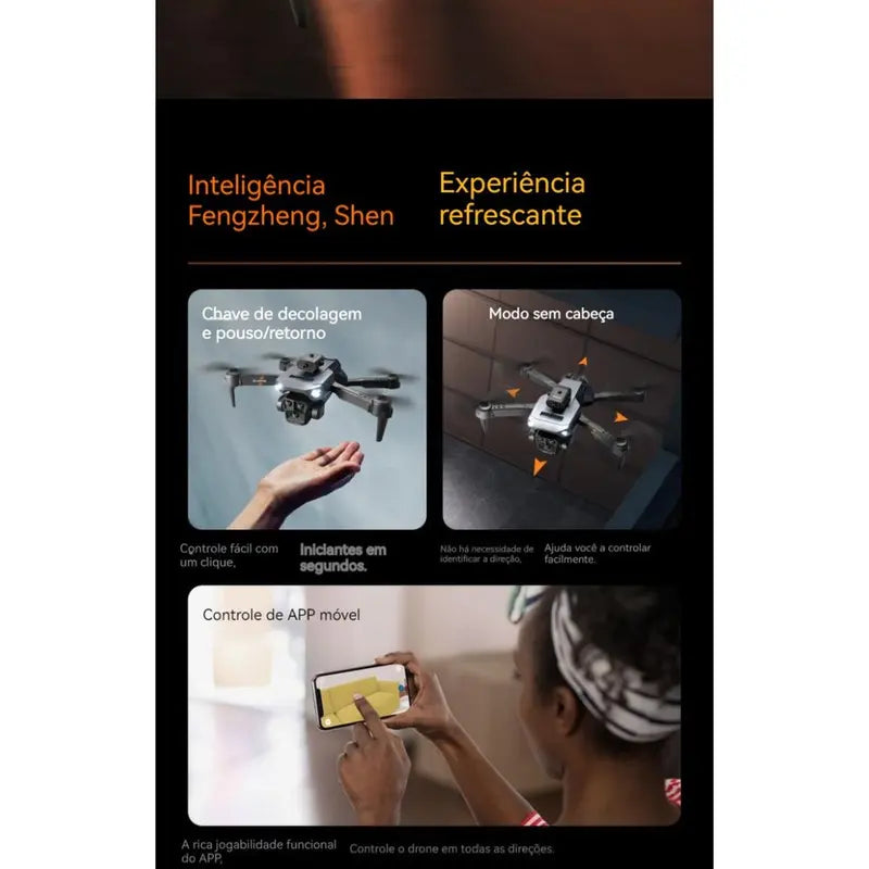 [Black Friday] Dli Drone Y3/Y3MAX/M3/M3MAX 8K Profissional  3 Cameras 2.4G Controle Remoto Quadcopter com WIFI